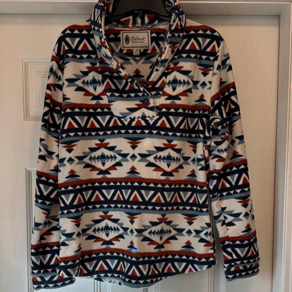 Outback Trading Women's Patterned Fleece Pullover